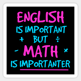 Math is importanter Neon Magnet